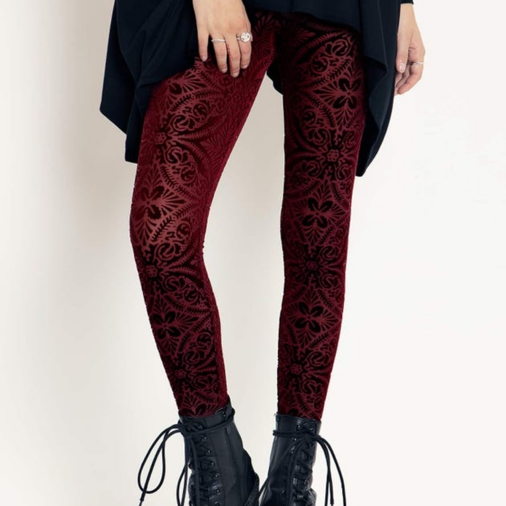 Blackmilk Burnt Velvet Leggings